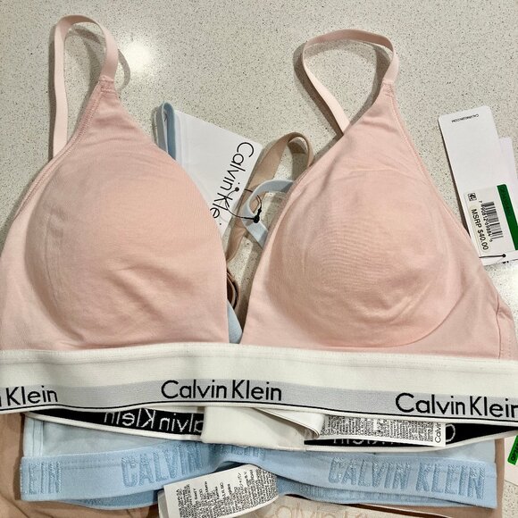 Calvin Klein Large Bralettes 3 Pkg Size Large - Picture 3 of 11